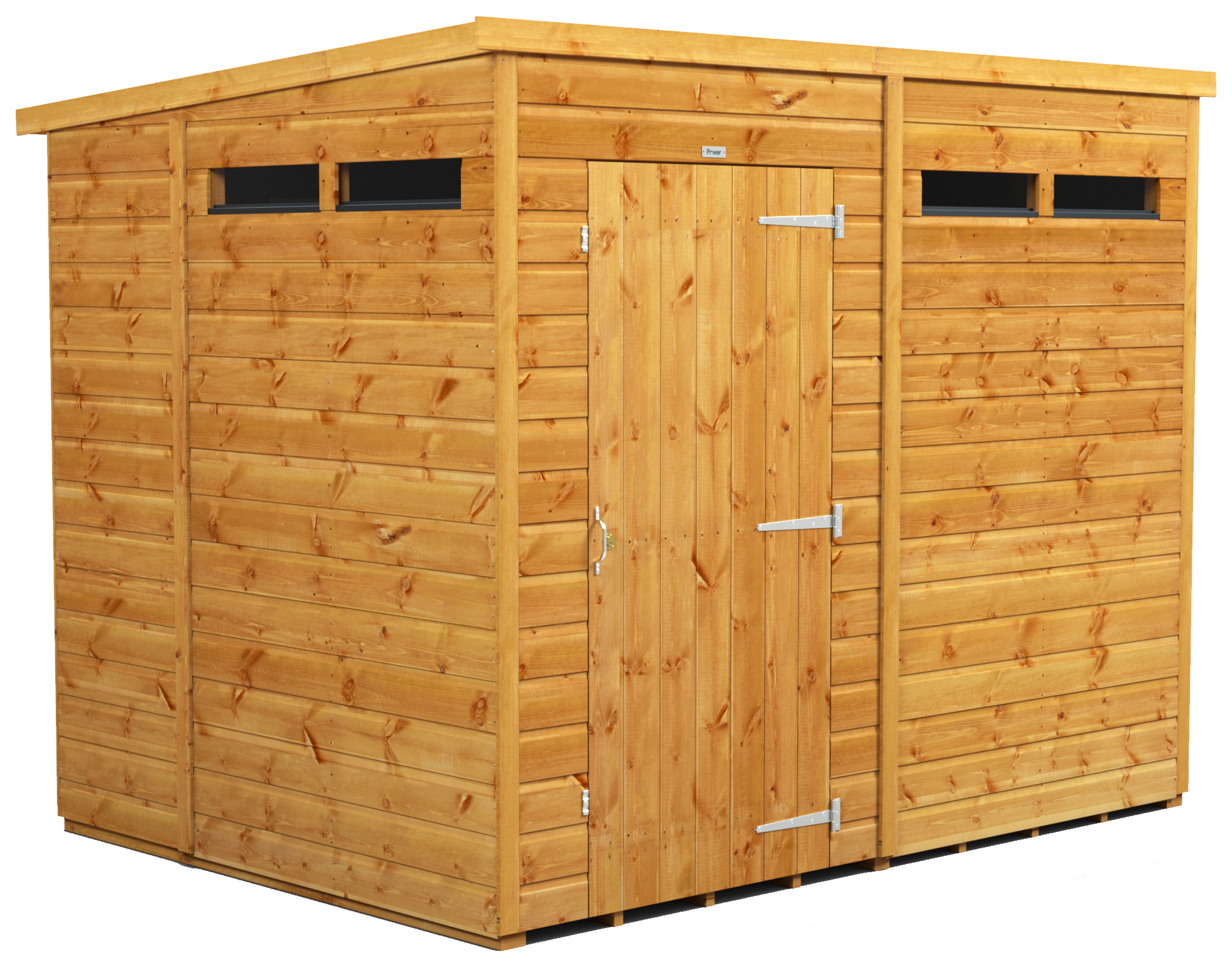 Power Sheds 8 x 6ft Pent Shiplap Dip Treated Security Shed