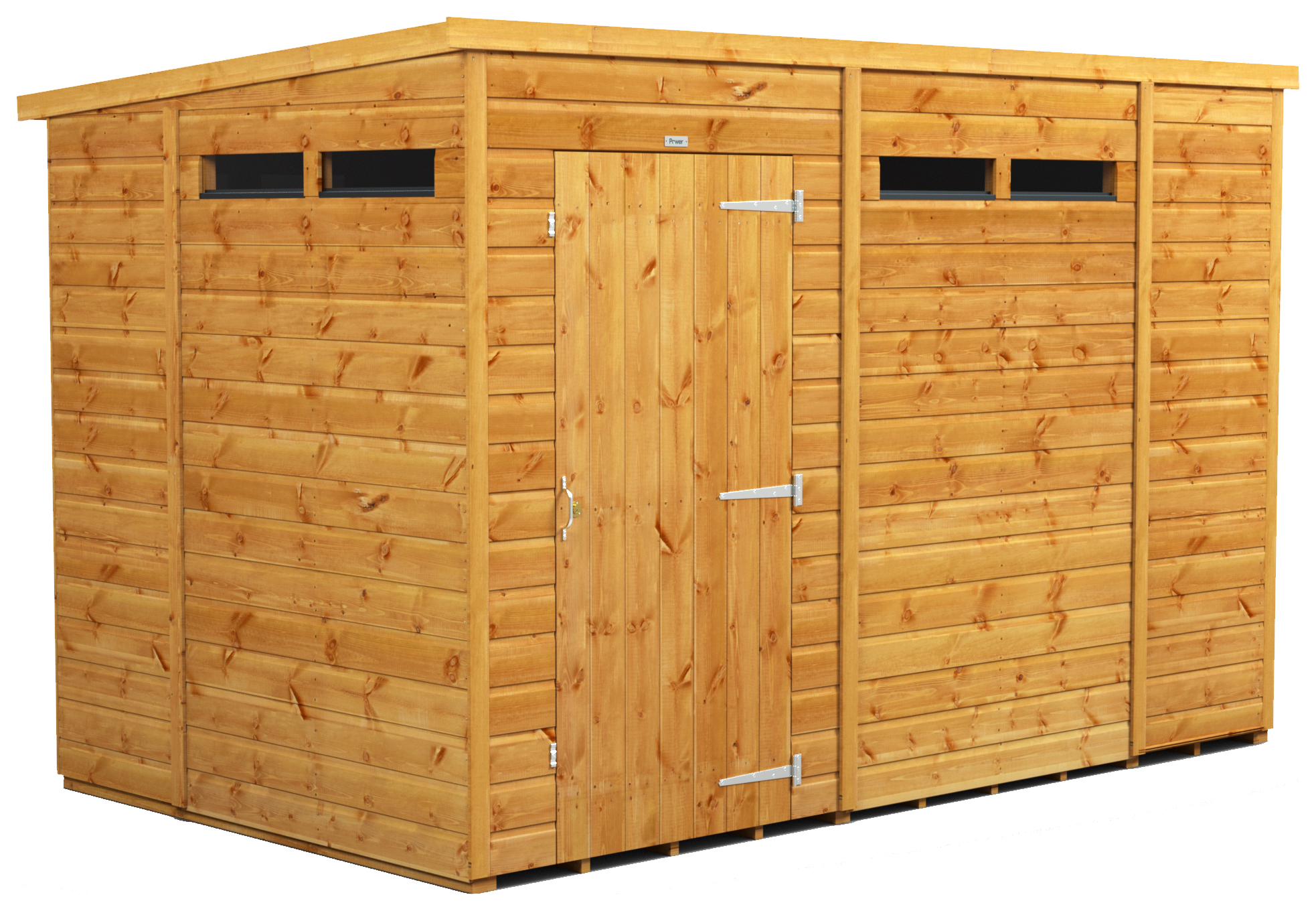 Power Sheds 10 x 6ft Pent Shiplap Dip Treated Security Shed