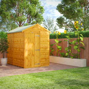 Power Sheds 7 x 5ft Apex Shiplap Dip Treated Windowless Shed