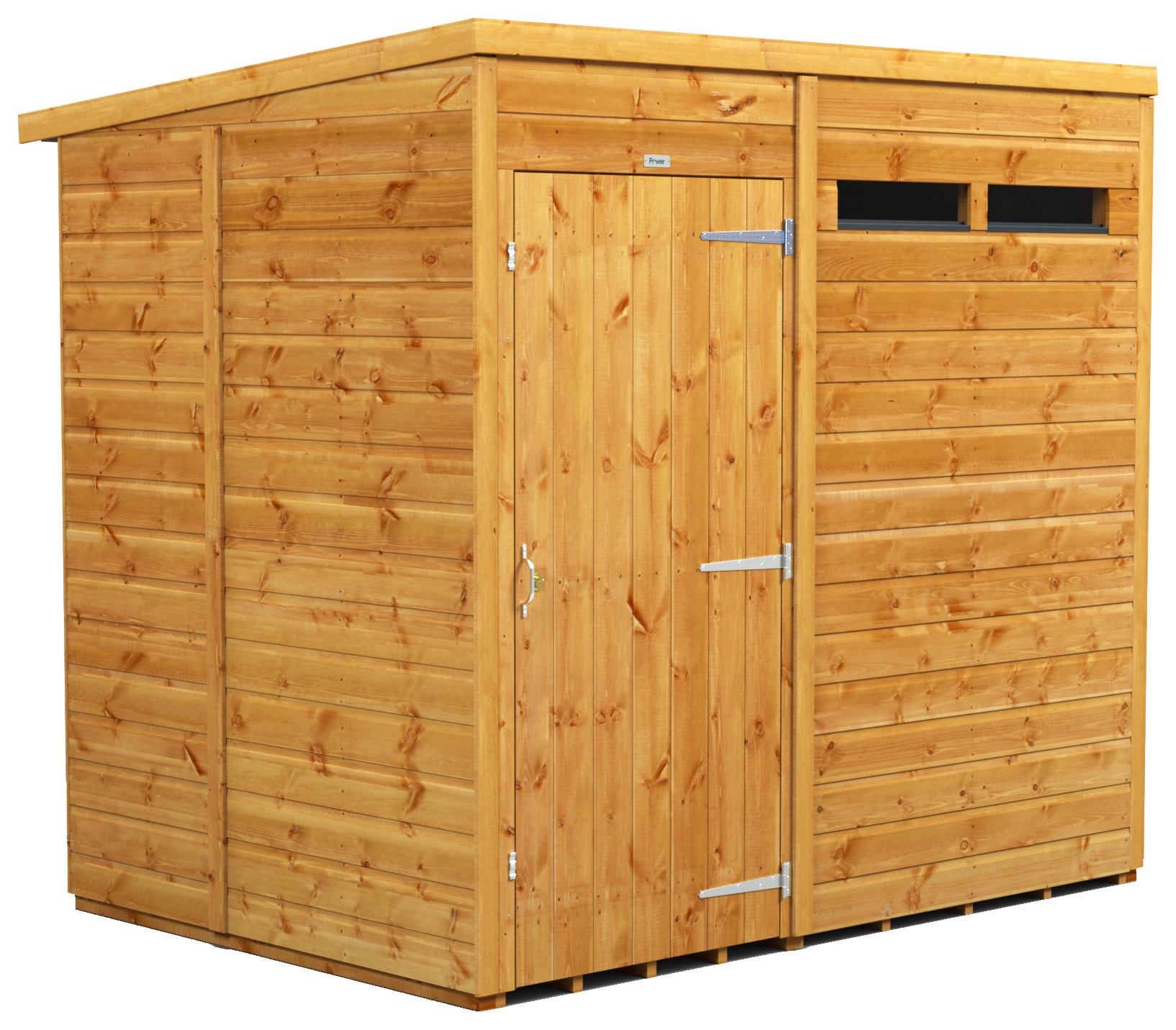 Power Sheds 7 x 5ft Pent Shiplap Dip Treated Security Shed