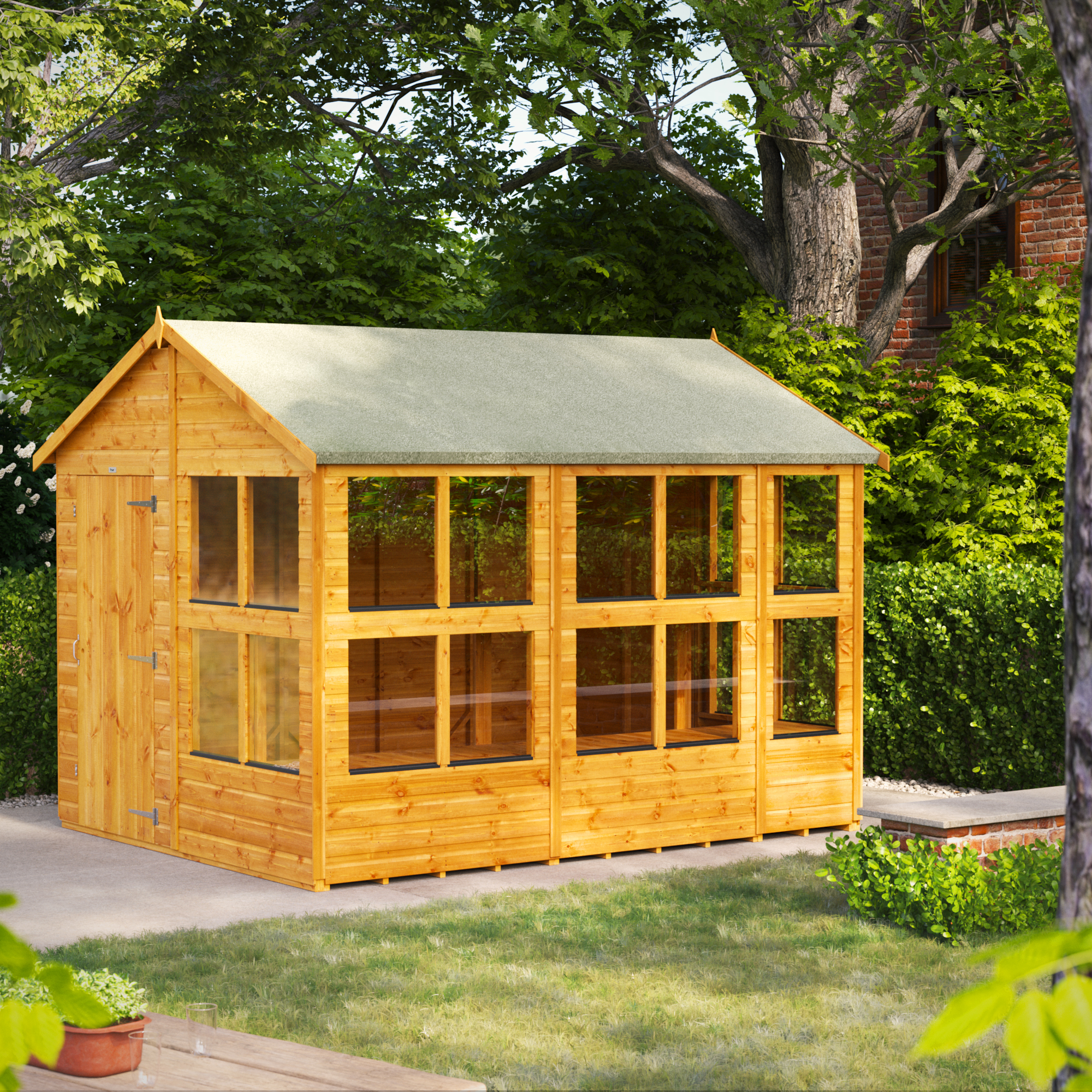 Image of Power Sheds 10 x 8ft Apex Shiplap Dip Treated Potting Shed