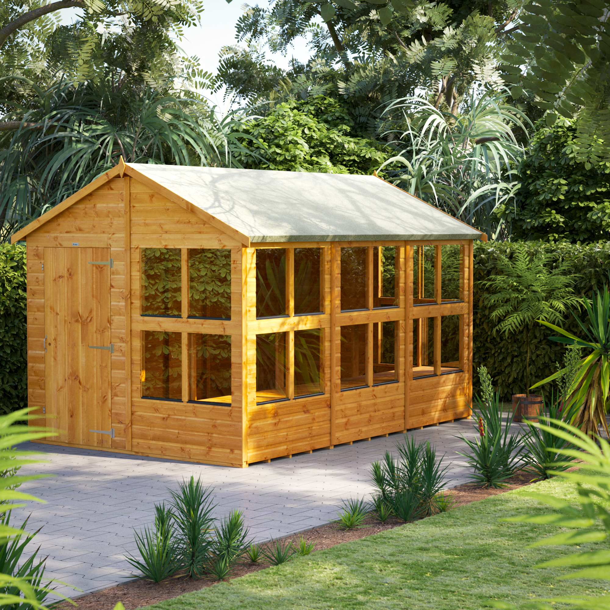 Image of Power Sheds 12 x 8ft Apex Shiplap Dip Treated Potting Shed