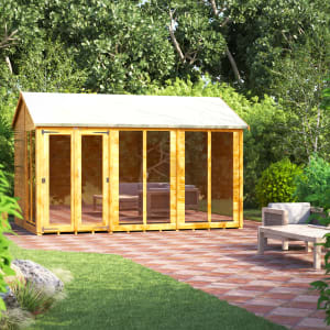Power Sheds 12 x 8ft Apex Shiplap Dip Treated Summerhouse