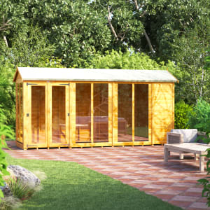 Power Sheds 14 x 4ft Apex Shiplap Dip Treated Summerhouse