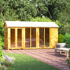 Power Sheds 14 x 6ft Apex Shiplap Dip Treated Summerhouse