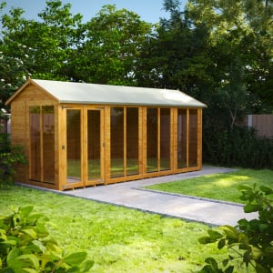 Power Sheds 16 x 6ft Apex Shiplap Dip Treated Summerhouse