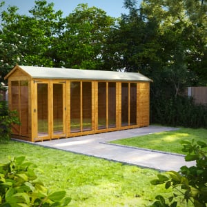 Power Sheds 18 x 4ft Apex Shiplap Dip Treated Summerhouse