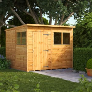 Power Sheds 8 x 8ft Pent Shiplap Dip Treated Shed