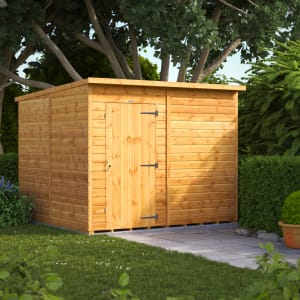 Power Sheds 8 x 8ft Pent Shiplap Dip Treated Windowless Shed