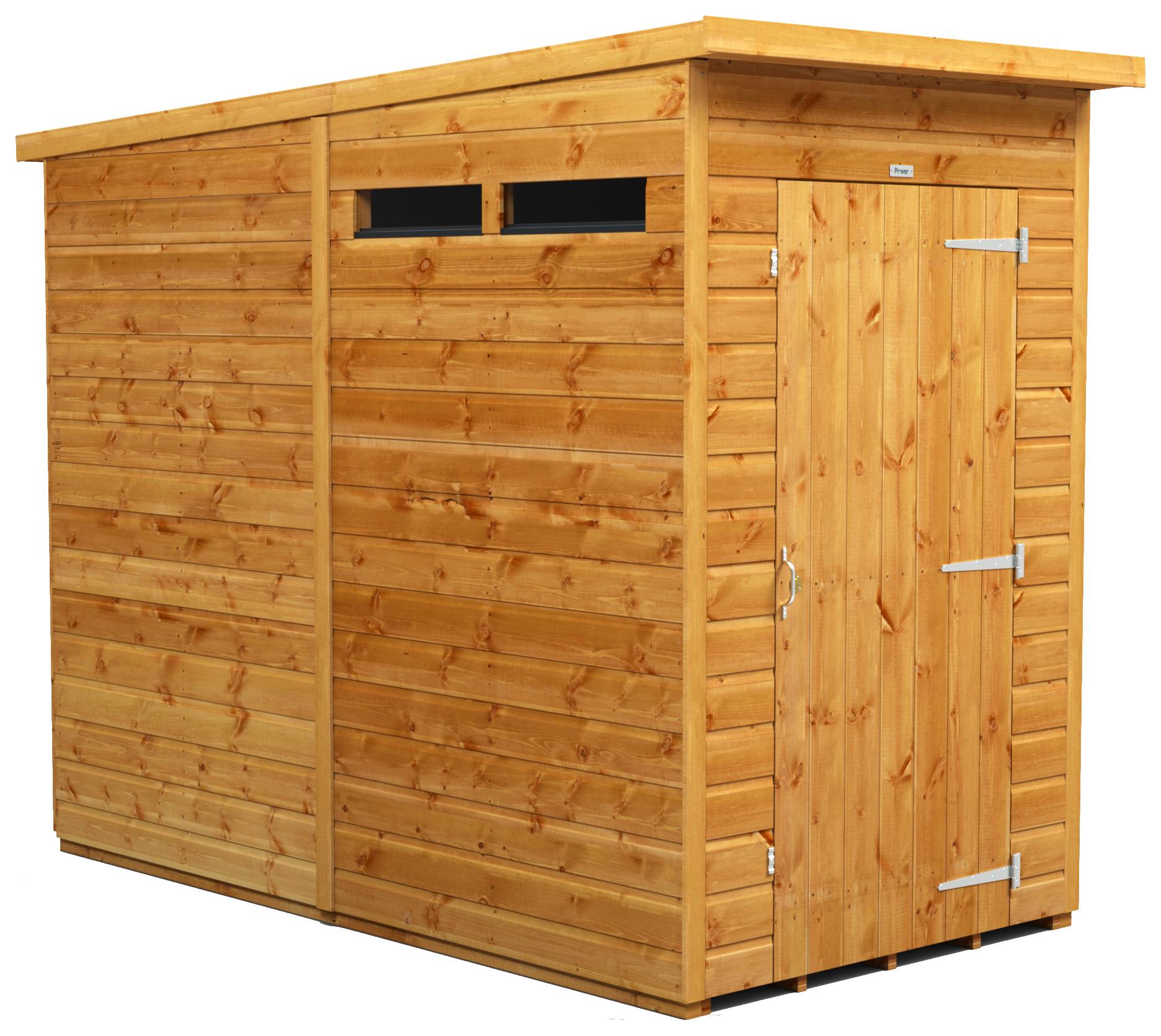 Image of Power Sheds 4 x 8ft Pent Shiplap Dip Treated Security Shed