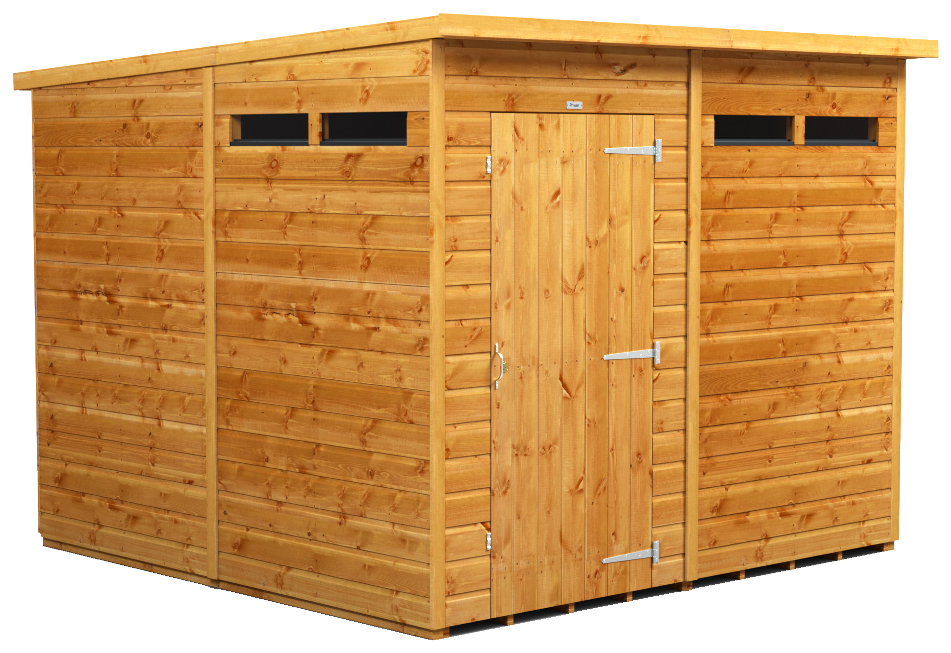 Power Sheds 8 x 8ft Pent Shiplap Dip Treated Security Shed