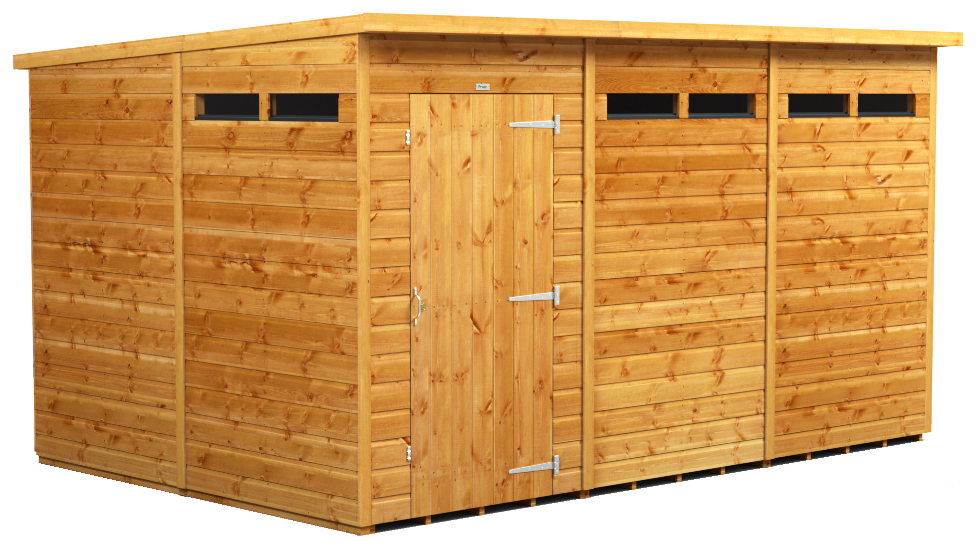 Power Sheds 12 x 8ft Pent Shiplap Dip Treated Security Shed