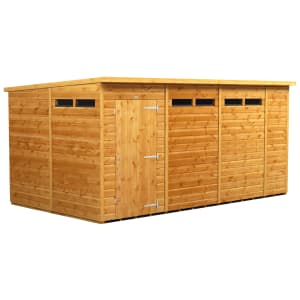 Power Sheds 14 x 8ft Pent Shiplap Dip Treated Security Shed