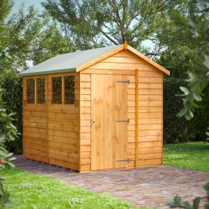Power Sheds 8 x 6ft Apex Overlap Dip Treated Shed