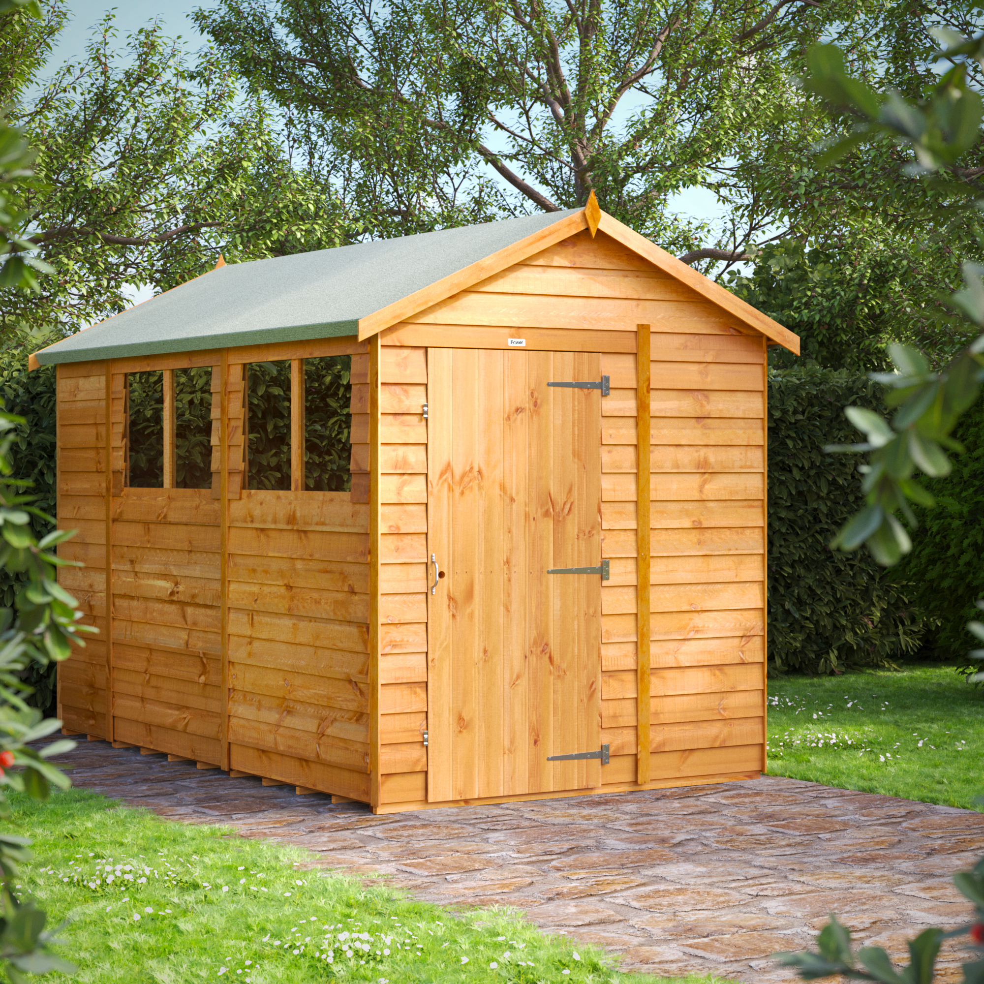 Image of Power Sheds 10 x 6ft Apex Overlap Dip Treated Shed