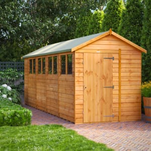 Power Sheds 18 x 6ft Apex Overlap Dip Treated Shed