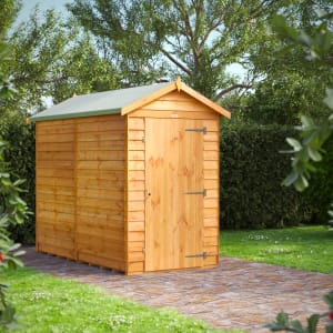 Power Sheds 8 x 4ft Apex Overlap Dip Treated Windowless Shed