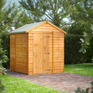Power Sheds 6 x 6ft Apex Overlap Dip Treated Windowless Shed