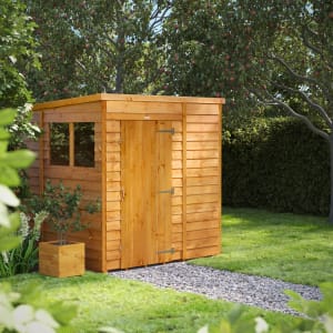 Power Sheds 6 x 6ft Pent Overlap Dip Treated Shed