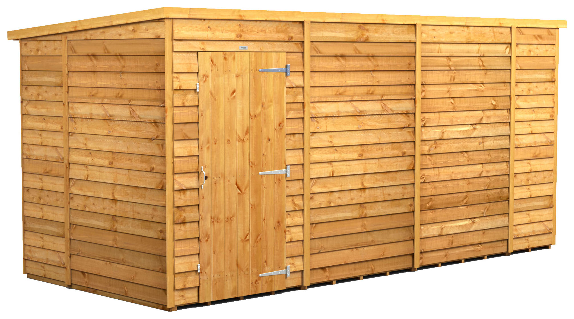 Image of Power Sheds 14 x 6ft Pent Overlap Dip Treated Windowless Shed