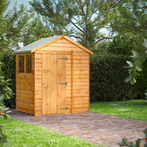Power Sheds 4 x 6ft Apex Overlap Dip Treated Shed