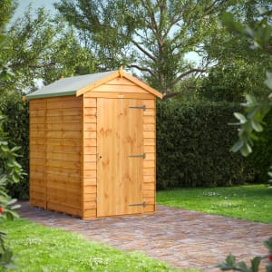 Power Sheds 6 x 4ft Apex Overlap Dip Treated Windowless Shed