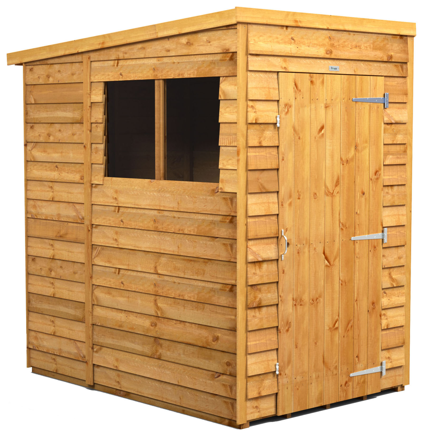 Power Sheds 4 x 6ft Pent Overlap Dip Treated Shed