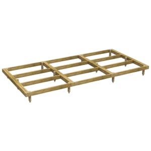 Power Sheds 12 x 6ft Pressure Treated Garden Building Base Kit