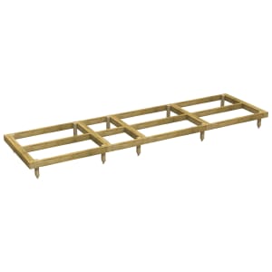 Power Sheds Pressure Treated Garden Building Base Kit - 14 x 4ft