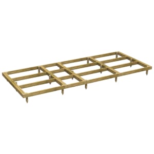Power Sheds 14 x 6ft Pressure Treated Garden Building Base Kit