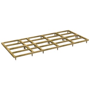 Power Sheds Pressure Treated Garden Building Base Kit - 18 x 8ft