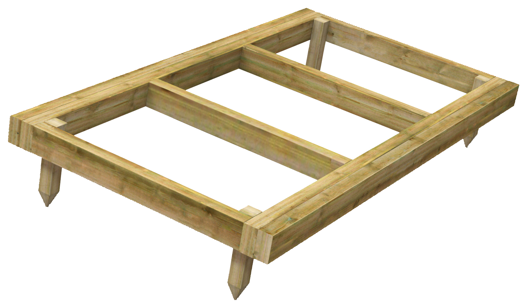 Image of Power Sheds 3 x 6ft Pressure Treated Garden Building Base Kit