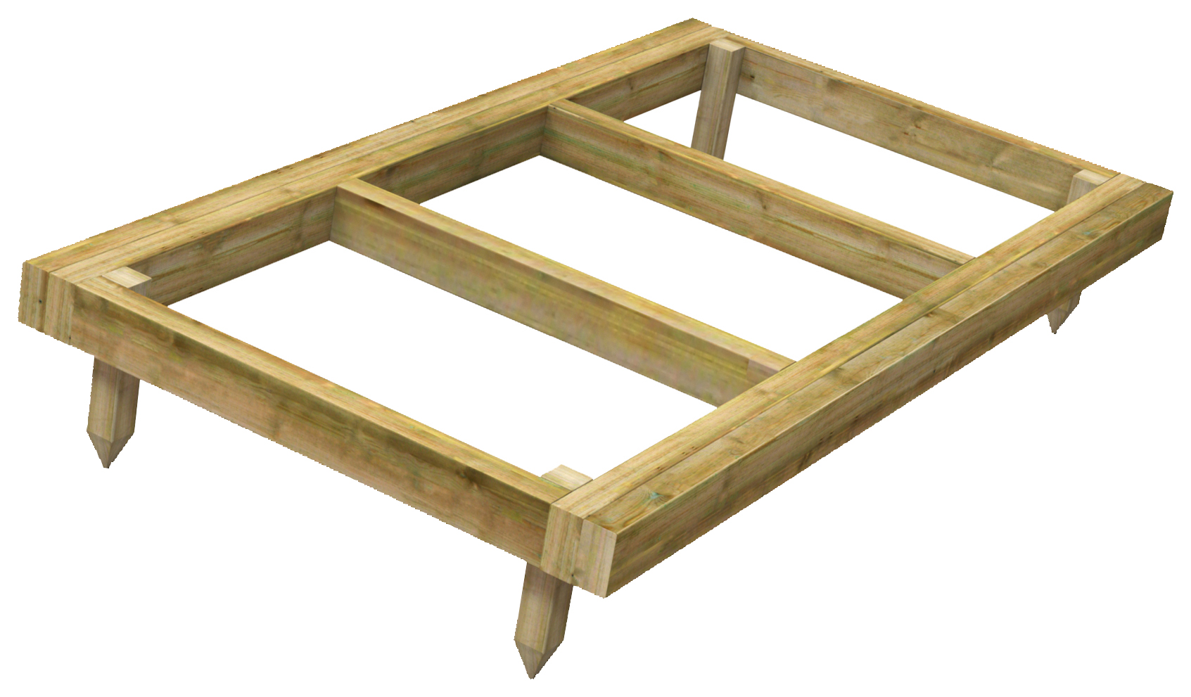 Power Sheds Pressure Treated Garden Building Base Kit - 3 x 6ft