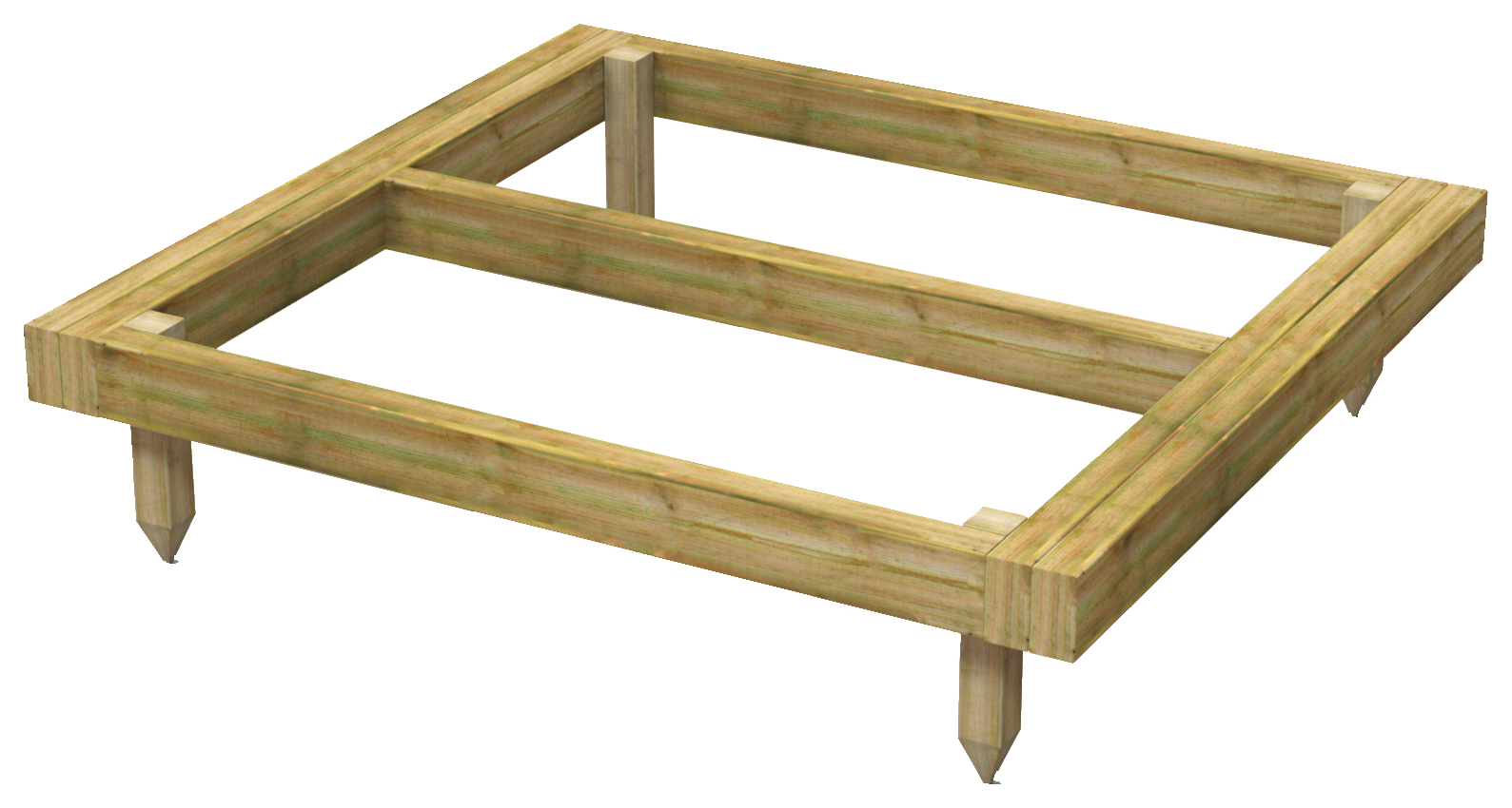 Powersheds Pressure Treated Garden Building Base Kit - 4 x 4ft