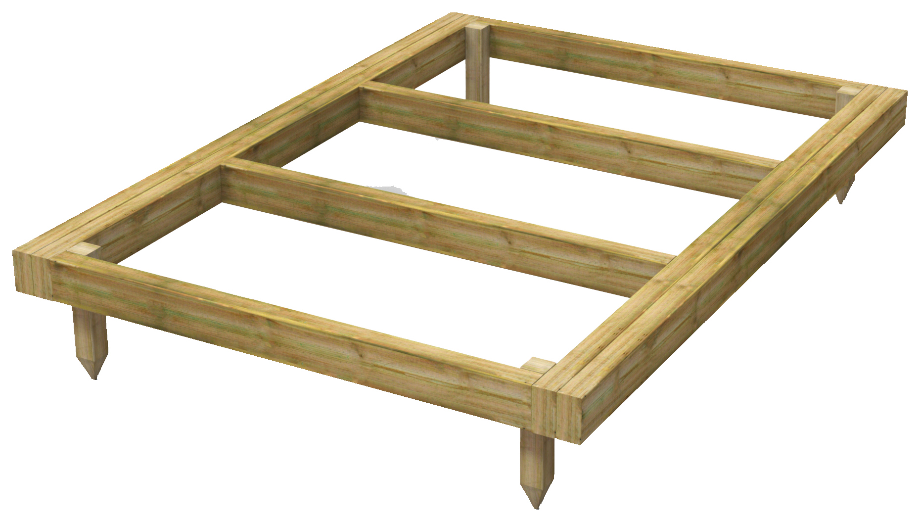 Image of Power Sheds 4 x 6ft Pressure Treated Garden Building Base Kit