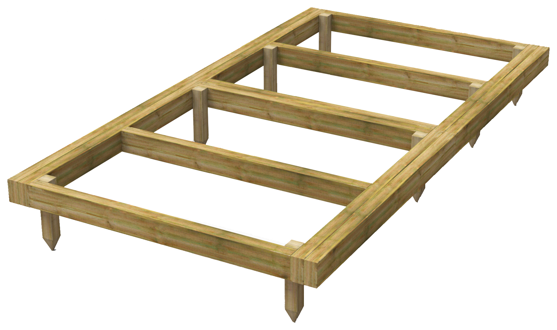 Image of Power Sheds 4 x 8ft Pressure Treated Garden Building Base Kit