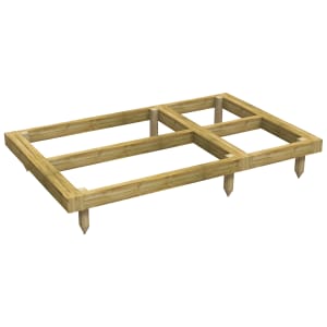 Power Sheds 6 x 4ft Pressure Treated Garden Building Base Kit