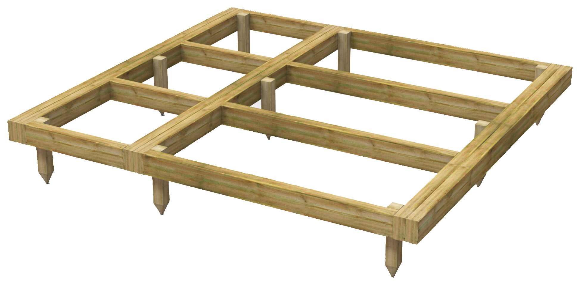Image of Power Sheds 6 x 6ft Pressure Treated Garden Building Base Kit