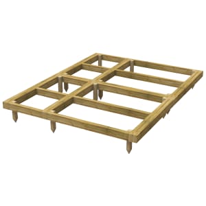 Power Sheds 6 x 8ft Pressure Treated Garden Building Base Kit