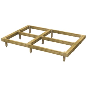 Power Sheds 7 x 5ft Pressure Treated Garden Building Base Kit