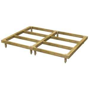 Power Sheds 8 x 6ft Pressure Treated Garden Building Base Kit