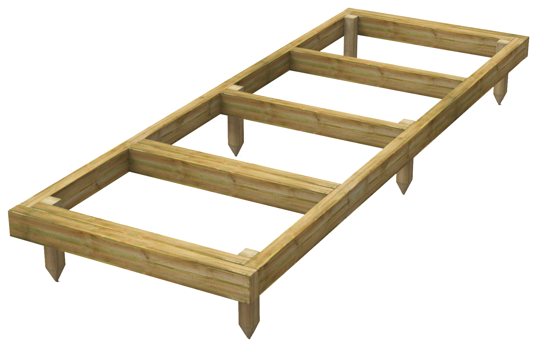 Powersheds Pressure Treated Garden Building Base Kit - 8 x 3ft