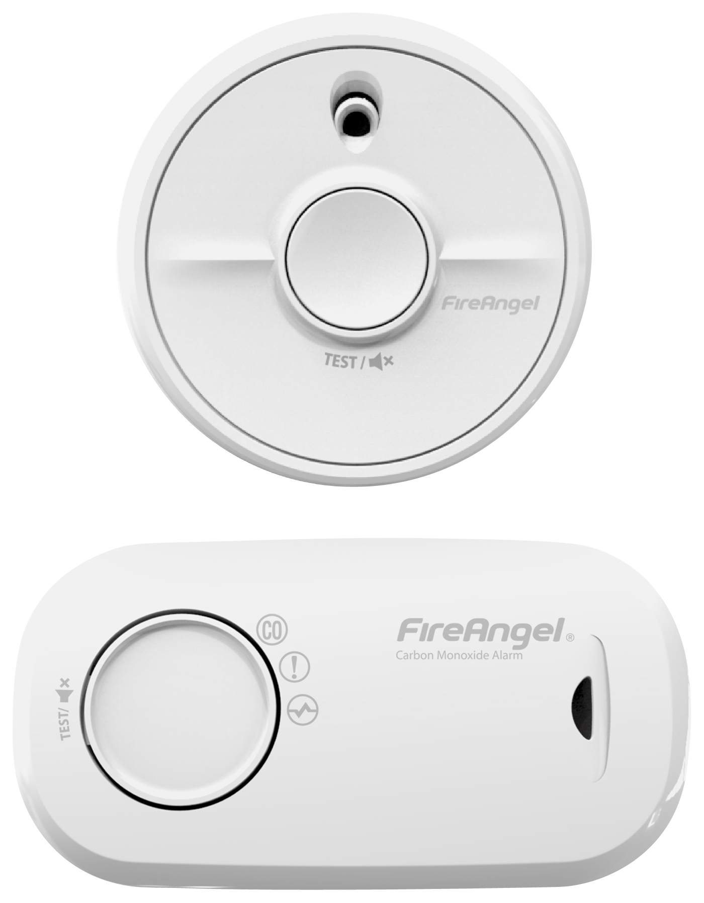 FireAngel FA3313-SB1-T2 Optical Smoke Alarm + CO Alarm with 1 Year Replaceable Batteries – Twin Pack