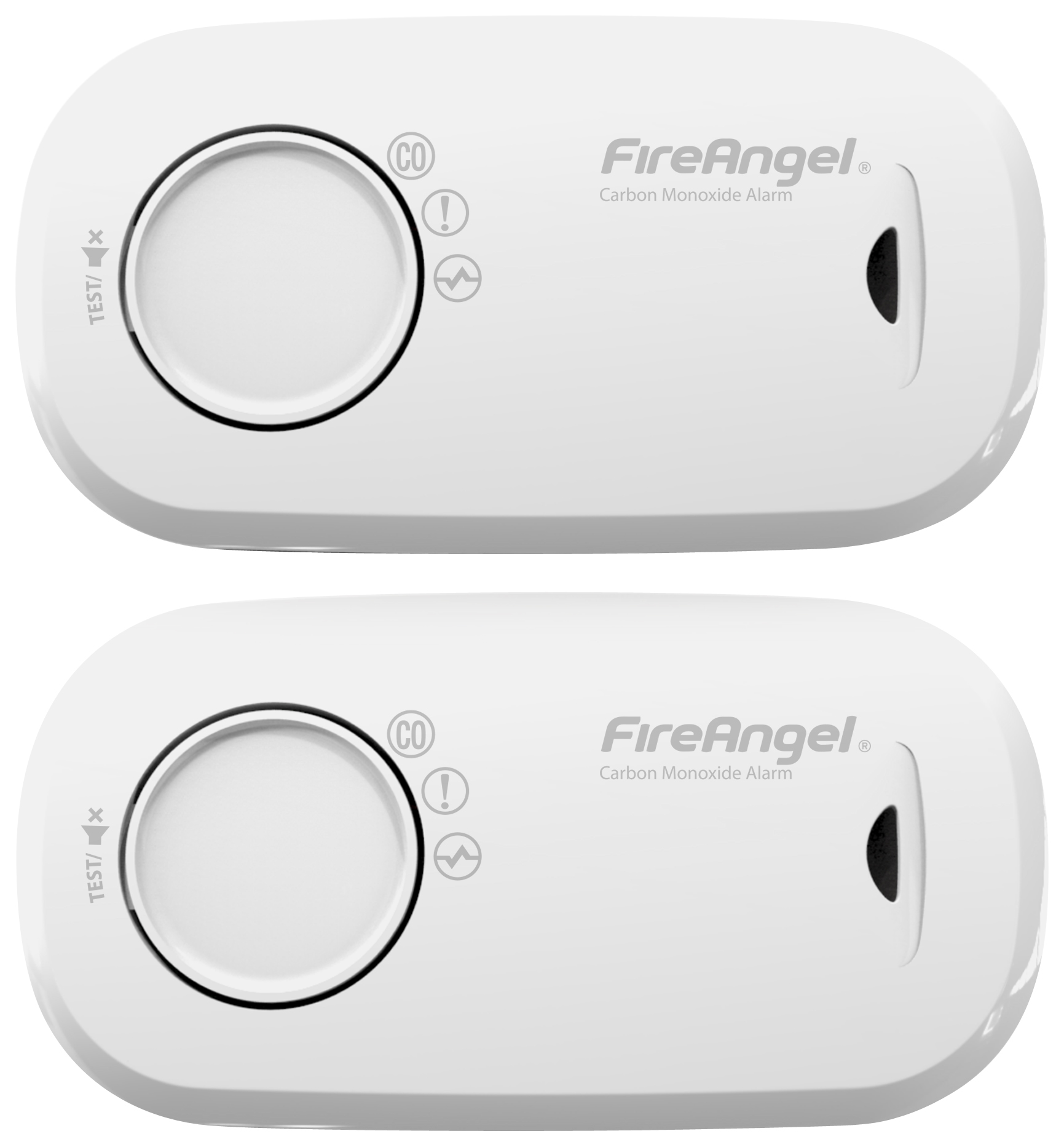 Image of FireAngel FA3313-T2 CO Alarm with 10 Year Replaceable Batteries - Twin Pack