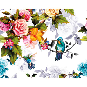Image of Origin Murals Hummingbird Garden Multi Wall Mural - 3 x 2.4m