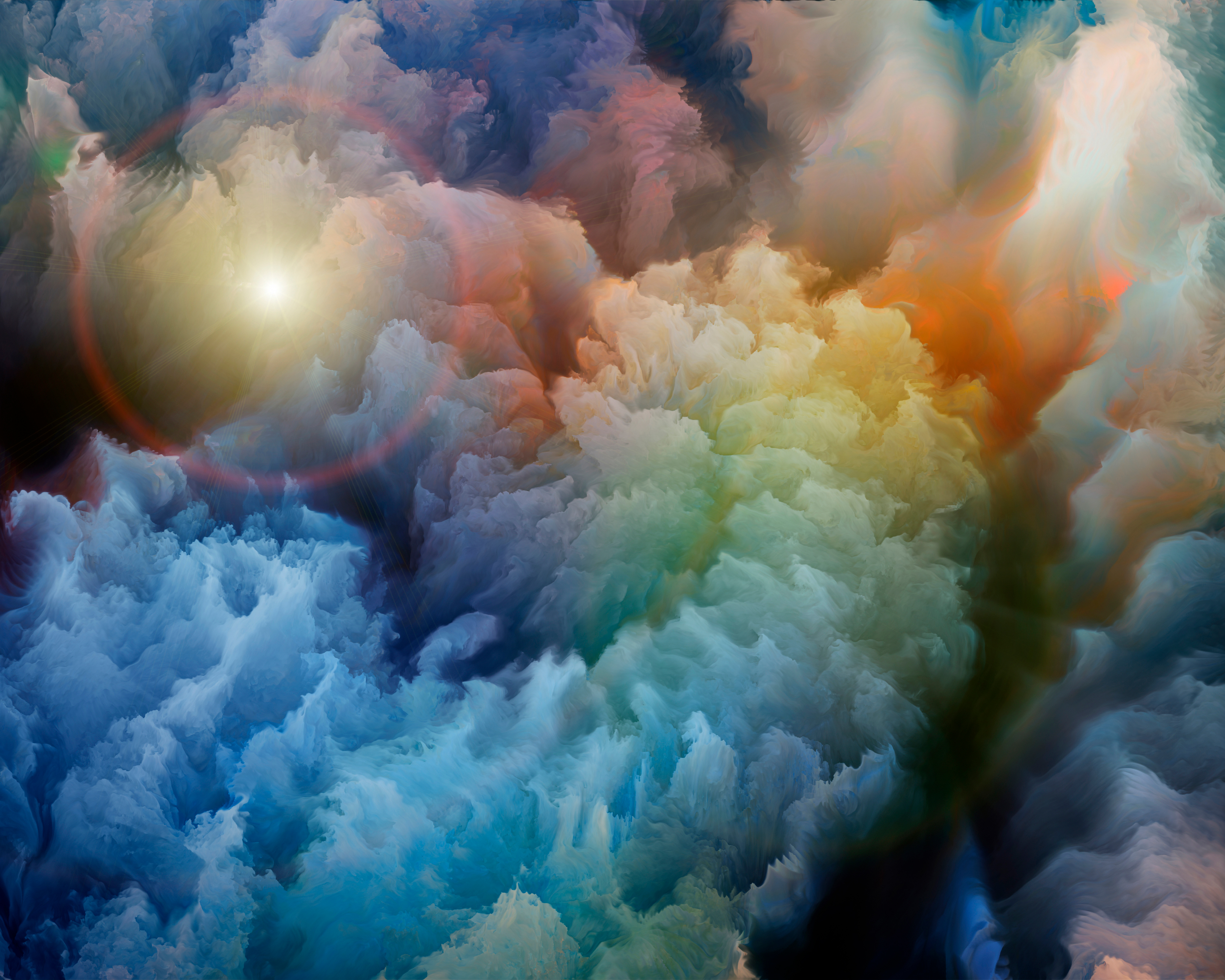 Origin Murals Moody Clouds Multi Wall Mural - 3 x 2.4m