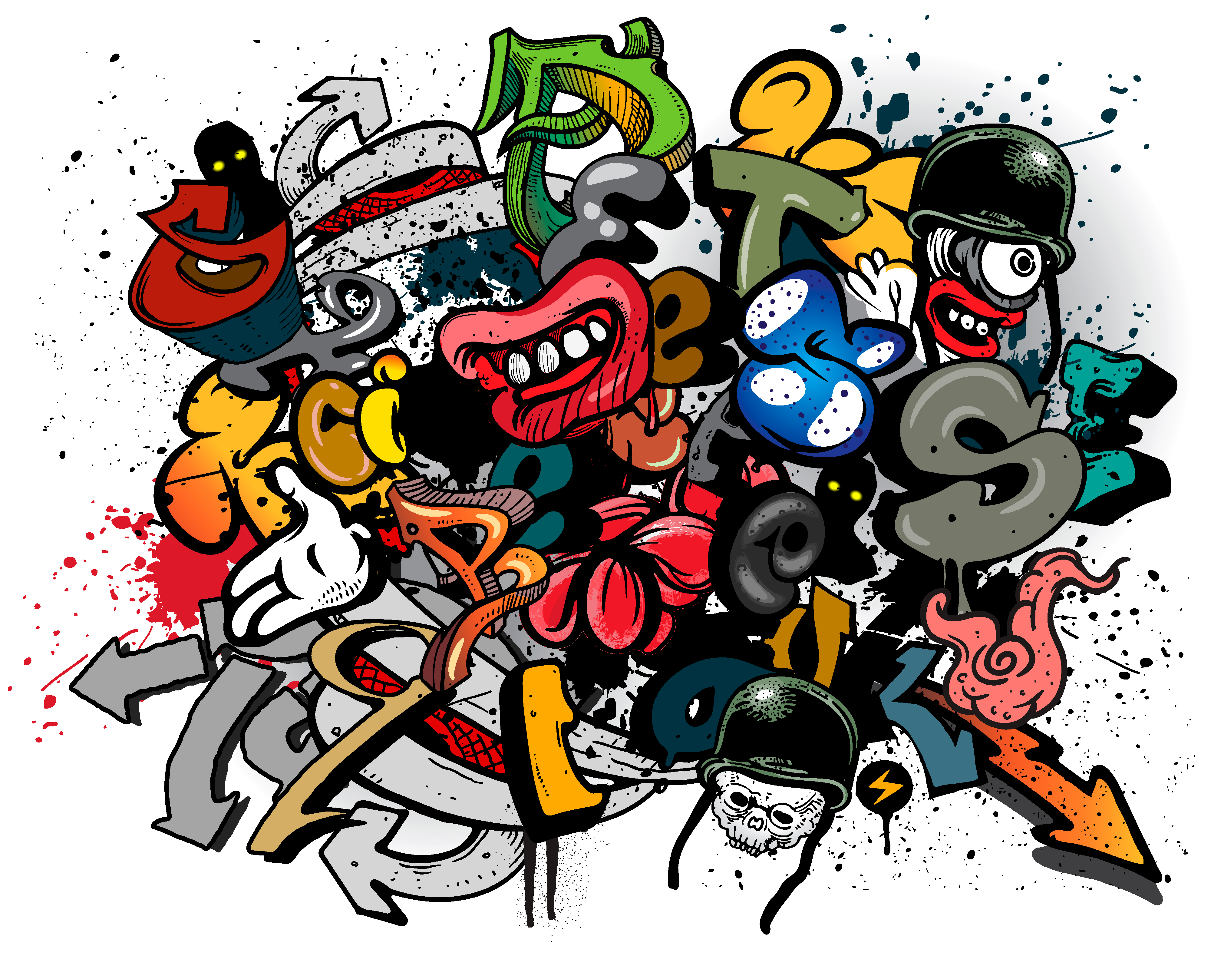 Image of Origin Murals Spray Paint Multi Wall Mural - 3 x 2.4m