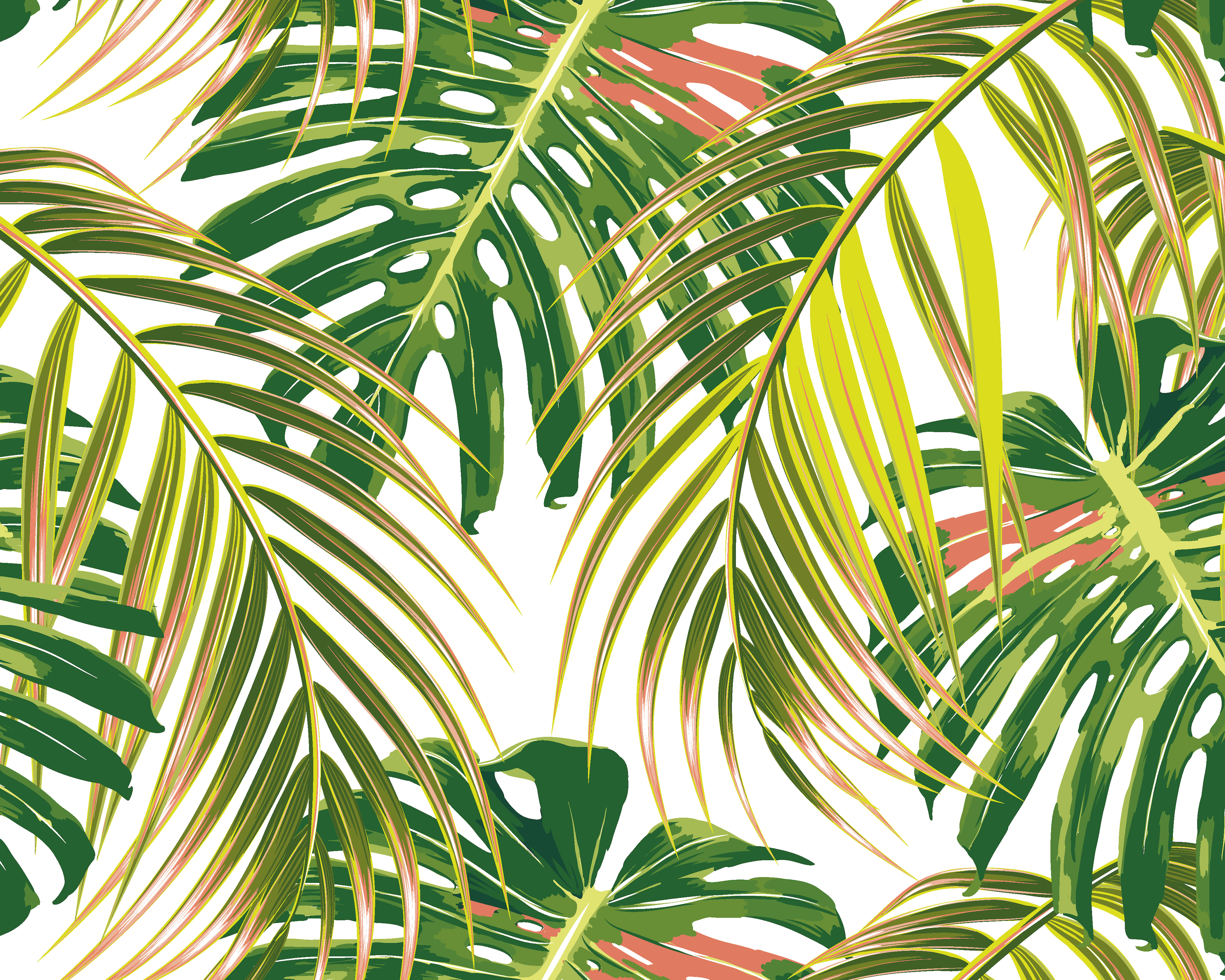 Origin Murals Tropical Leaves Citrus Wall Mural - 3.5 x 2.8m