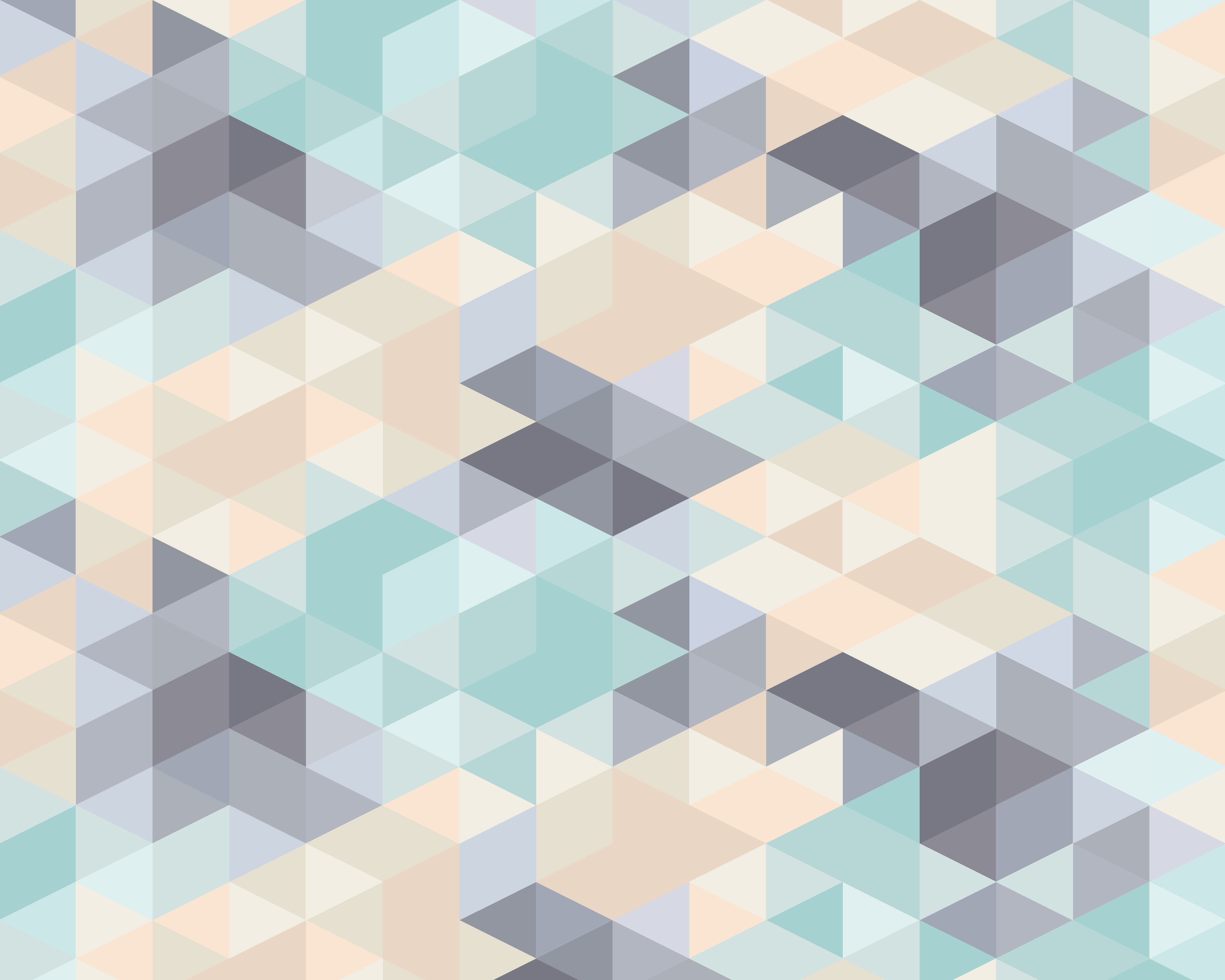 Origin Murals Iso Triangles Duck Egg Wall Mural - 3.5 x 2.8m