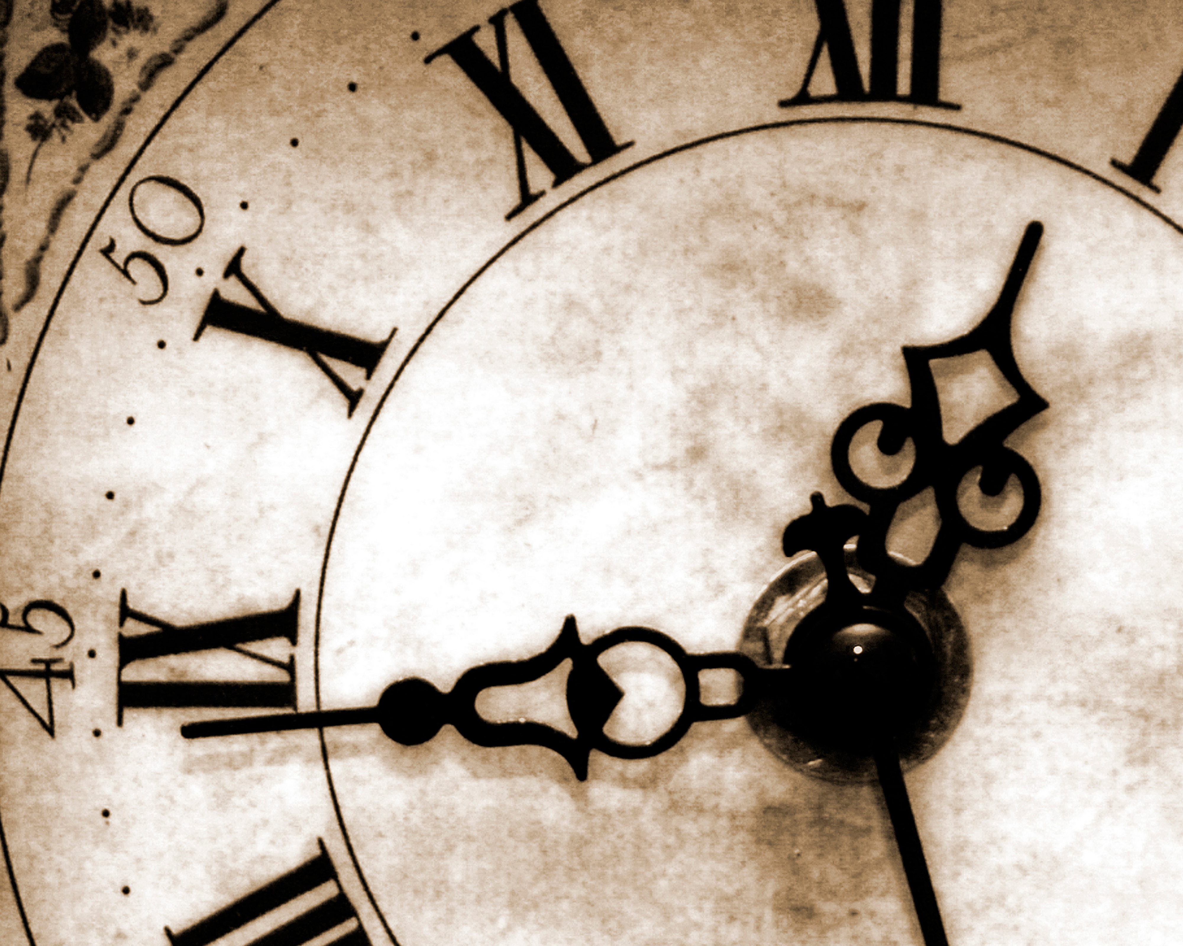 Origin Murals Timepiece Sepia Wall Mural - 3.5 x 2.8m